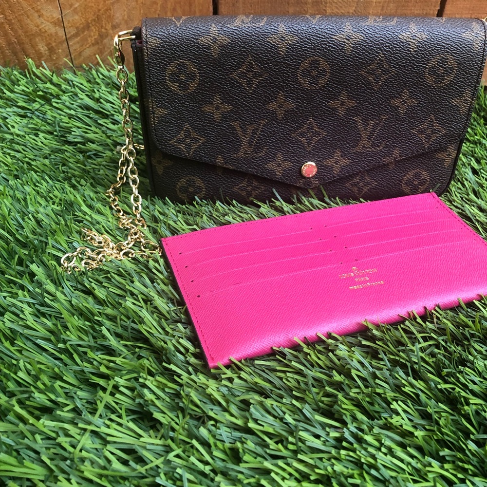 LV Monogram Chain Wallet